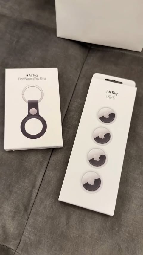 Instagram post by @thatmomoffour for apple. Caption reads: [...] So yes, the new Gen 2 AirTags from @apple....