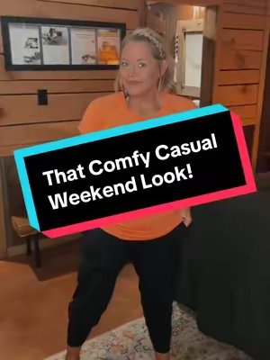 TikTok post by @m_childs88 for The Gym People. Caption reads: [...] a comfy, casual weekend Look! ❤️ @THE GYM....