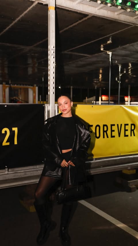 Instagram post by @ririsimpson for Forever21. Caption reads: Inside @forever21 at Shaq’s Fun House for Super....