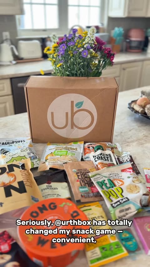 Instagram post by @madina_america for UrthBox. Caption reads: #Sponsored @urthbox Loving all the delicious....