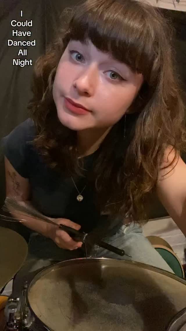 Instagram post by @rubylaks for Vic Firth. Caption reads: Trying to dance more 😃
•
•
•
#musicschool #fyp....