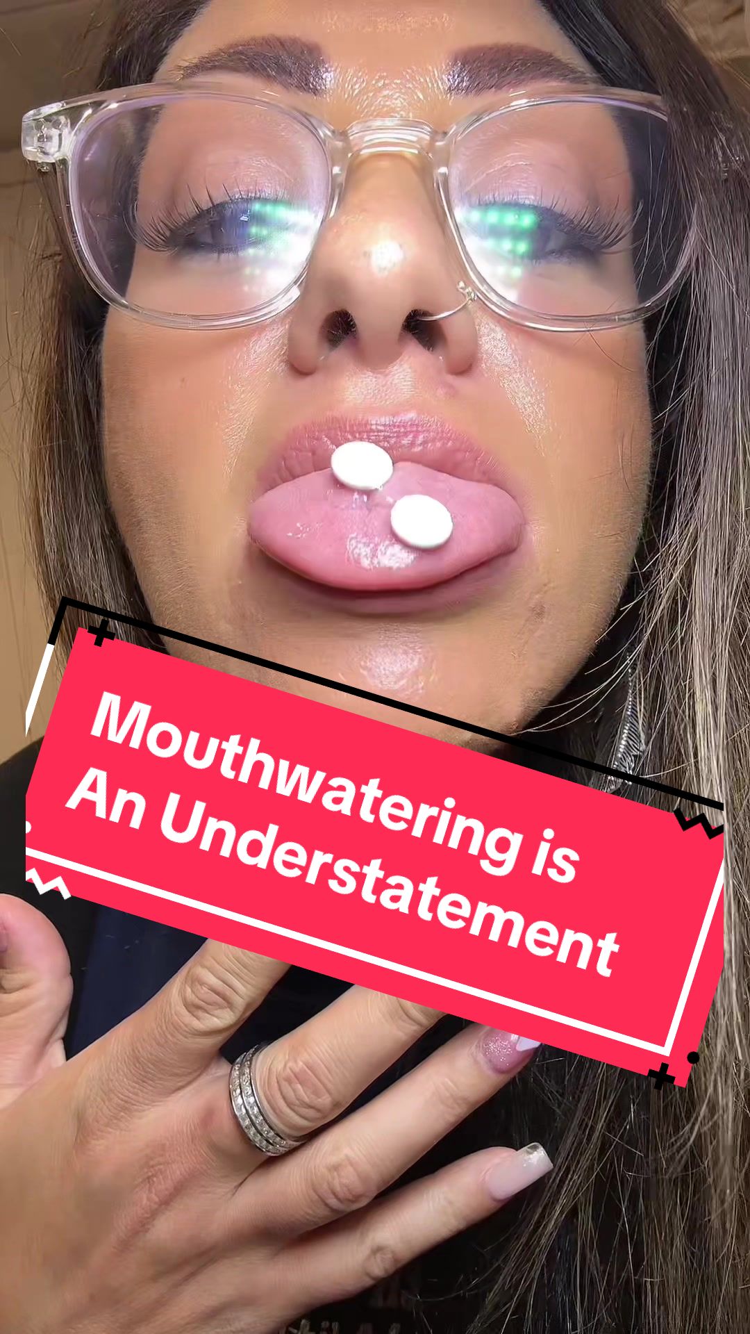 TikTok post by @melissakayxo for Flintts Mints. Caption reads: The sparkle effect is REAL 🧨 @Flintts Mints....