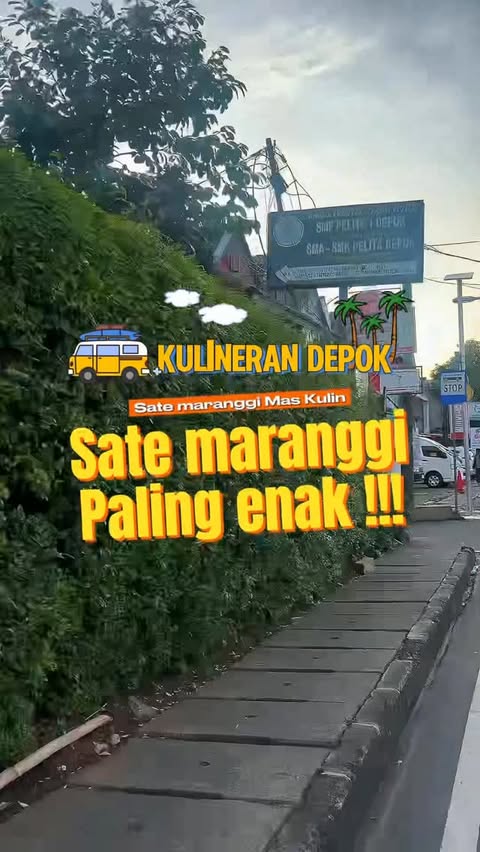 Instagram post by @makandimana.uy for Food In Hands. Caption reads: Yuuhuuuu ini rekomendasi sate maranggi di depok....
