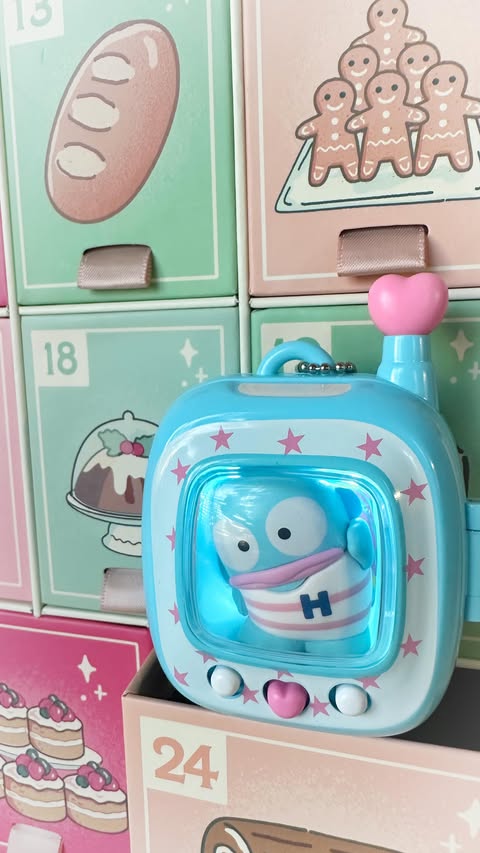 Instagram post by @rosymaplesloth for Sanrio. Caption reads: Open the LAST drawer of my Sanrio advent calendar....