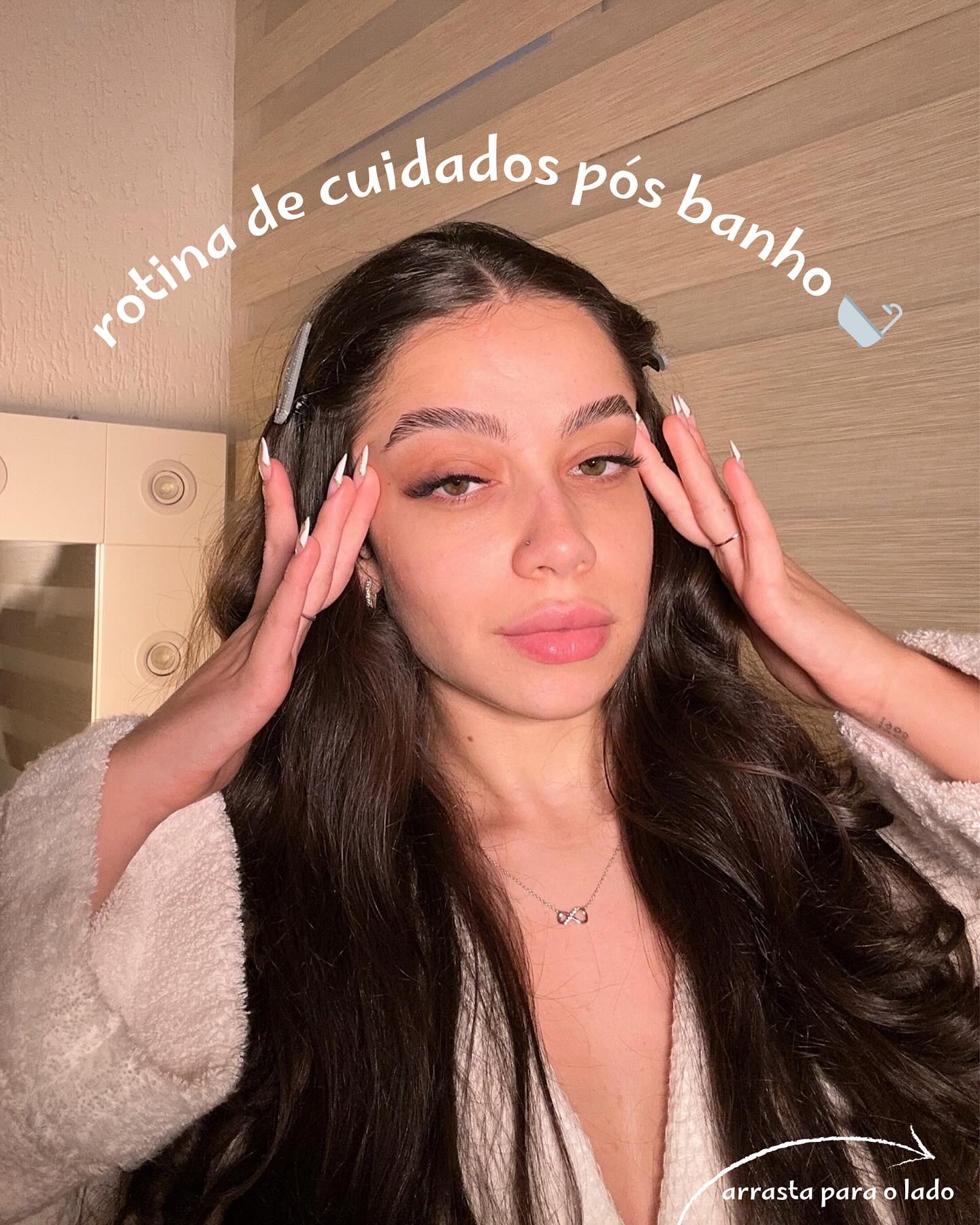 Instagram post by @nuhperez for Creamy Skincare. Caption reads: Vocês sabem que o autocuidado com @creamyskincare....
