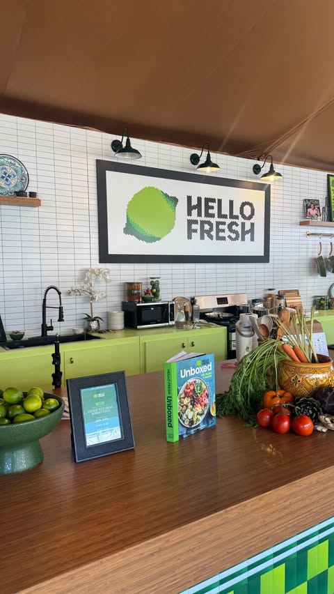 Instagram post by @royaleeats for HelloFresh US. Caption reads: Have you ever traveled somewhere, and the trip....