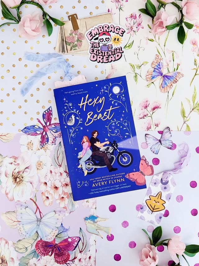 Instagram post by @temmathomas for Berkley Publishing Group. Caption reads: ✨ Hexy Beast by @averyflynn ~ Review ✨ Happy....