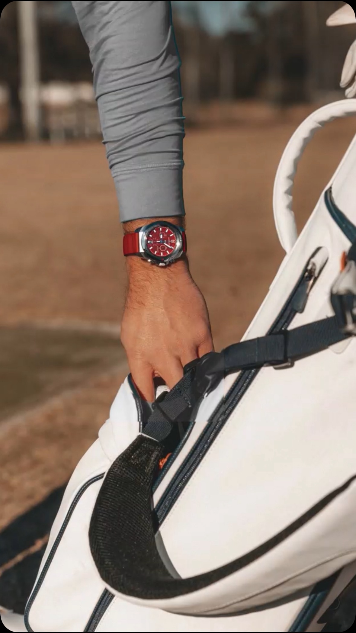 Instagram post by @blairwheeler for Victorinox. Caption reads: I looked far and wide for my next watch… and I....