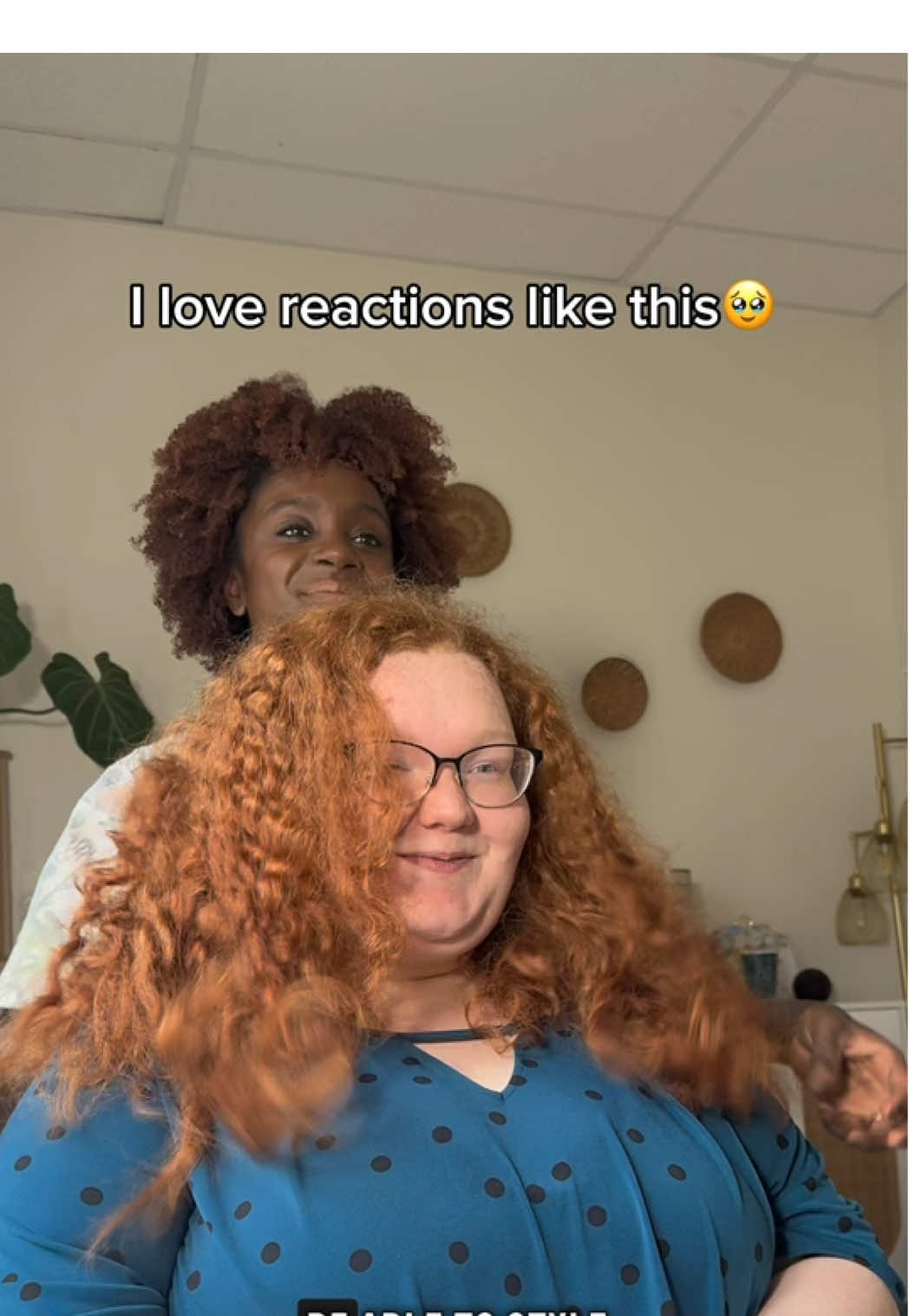 TikTok post by @reginarothh for Israel Police (Arabic). Caption reads: Curly transformation+results She is a literal ray....