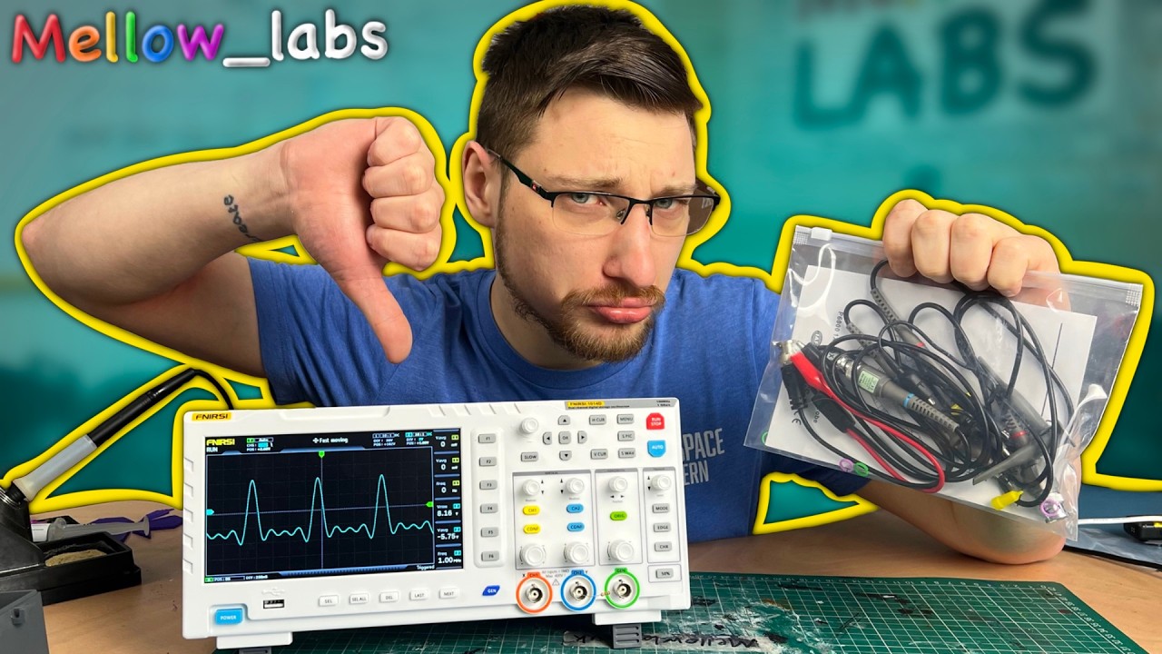 YouTube post by @Mellow_labs for JLCPCB. Caption reads: [...] & Reliable PCB Manufacturing With JLCPCB 👉....