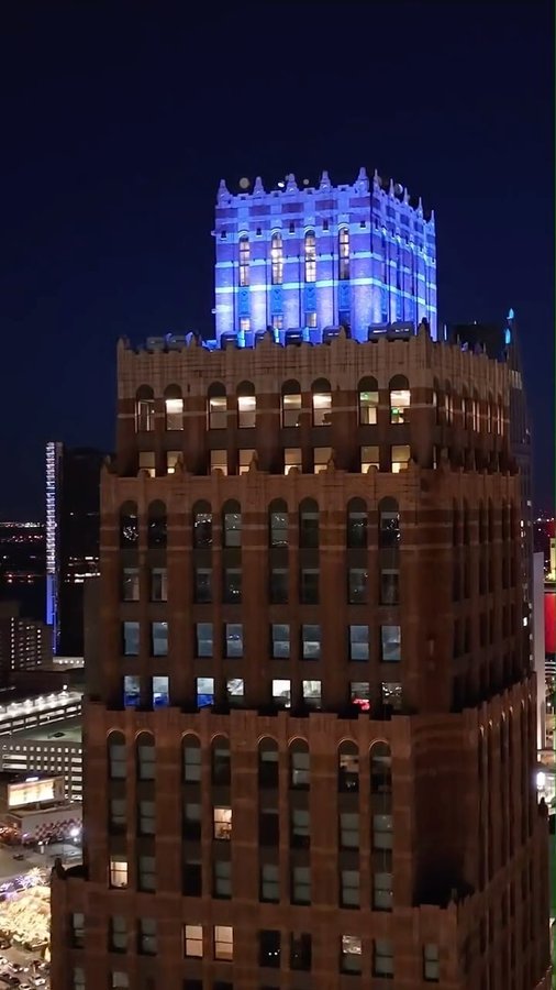 Instagram post by @visitdetroit for Pure Michigan. Caption reads: It’s playoff time, #Detroit! Let’s do this....