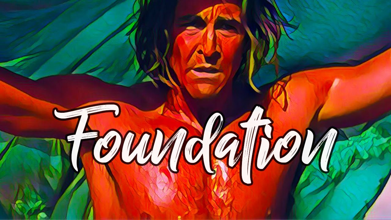 YouTube post by @JustWrite for Dailymotion. Caption reads: Foundation: Crucifying A Masterwork.