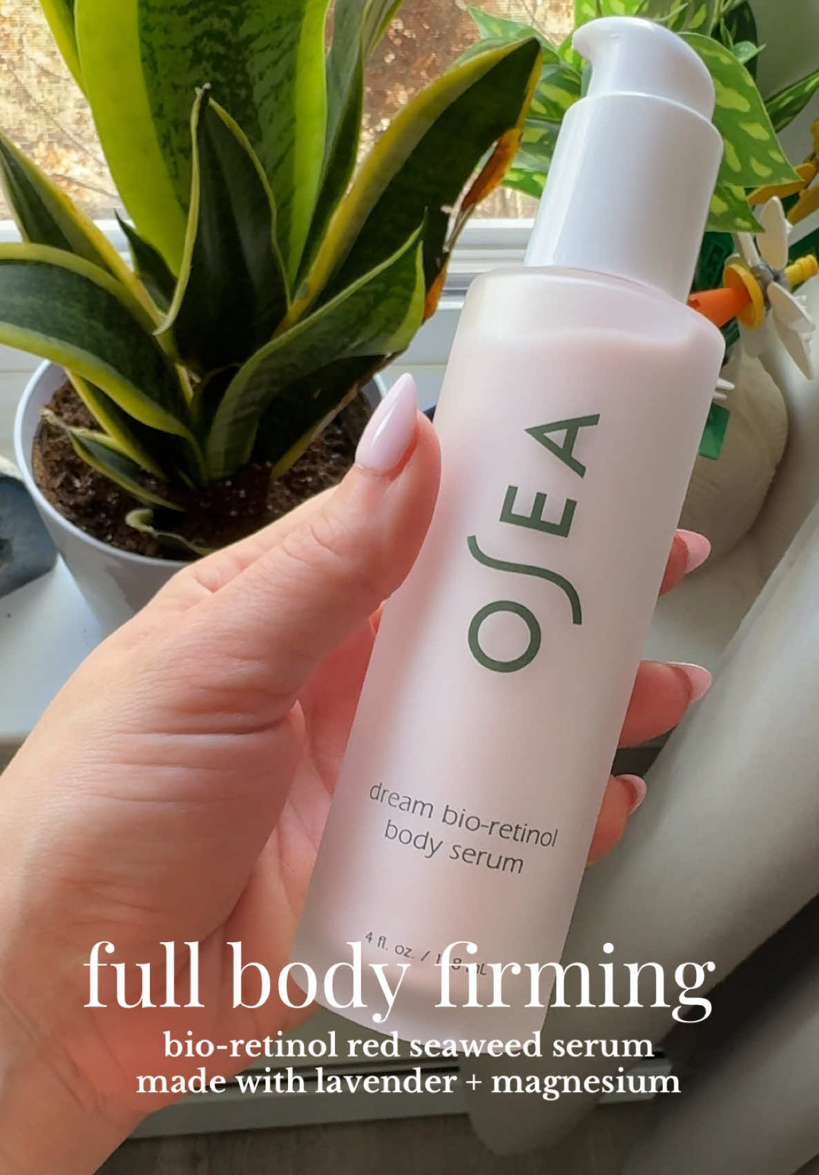 TikTok post by @shellkastle for OSEA Malibu. Caption reads: [...] ever calming magnesium 💜 @OSEA Malibu....