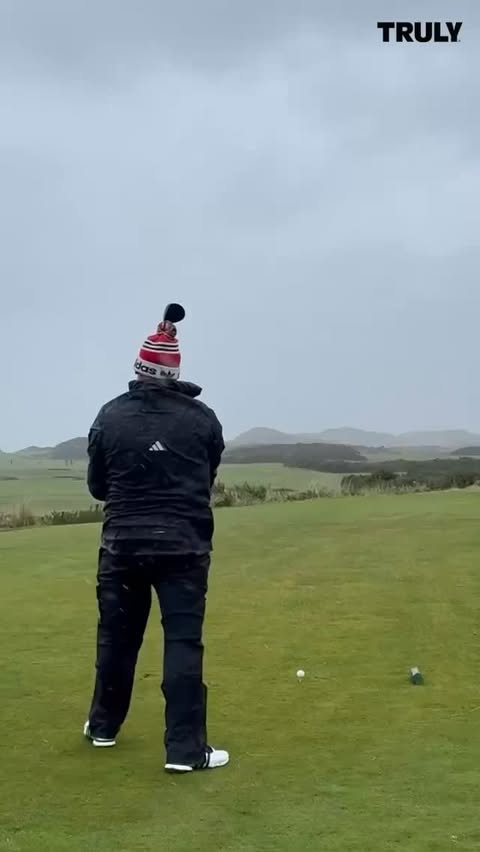 Instagram post by @riggsbarstool for Truly Hard Seltzer. Caption reads: 40mph winds. Rain. Really, really needed a @truly....
