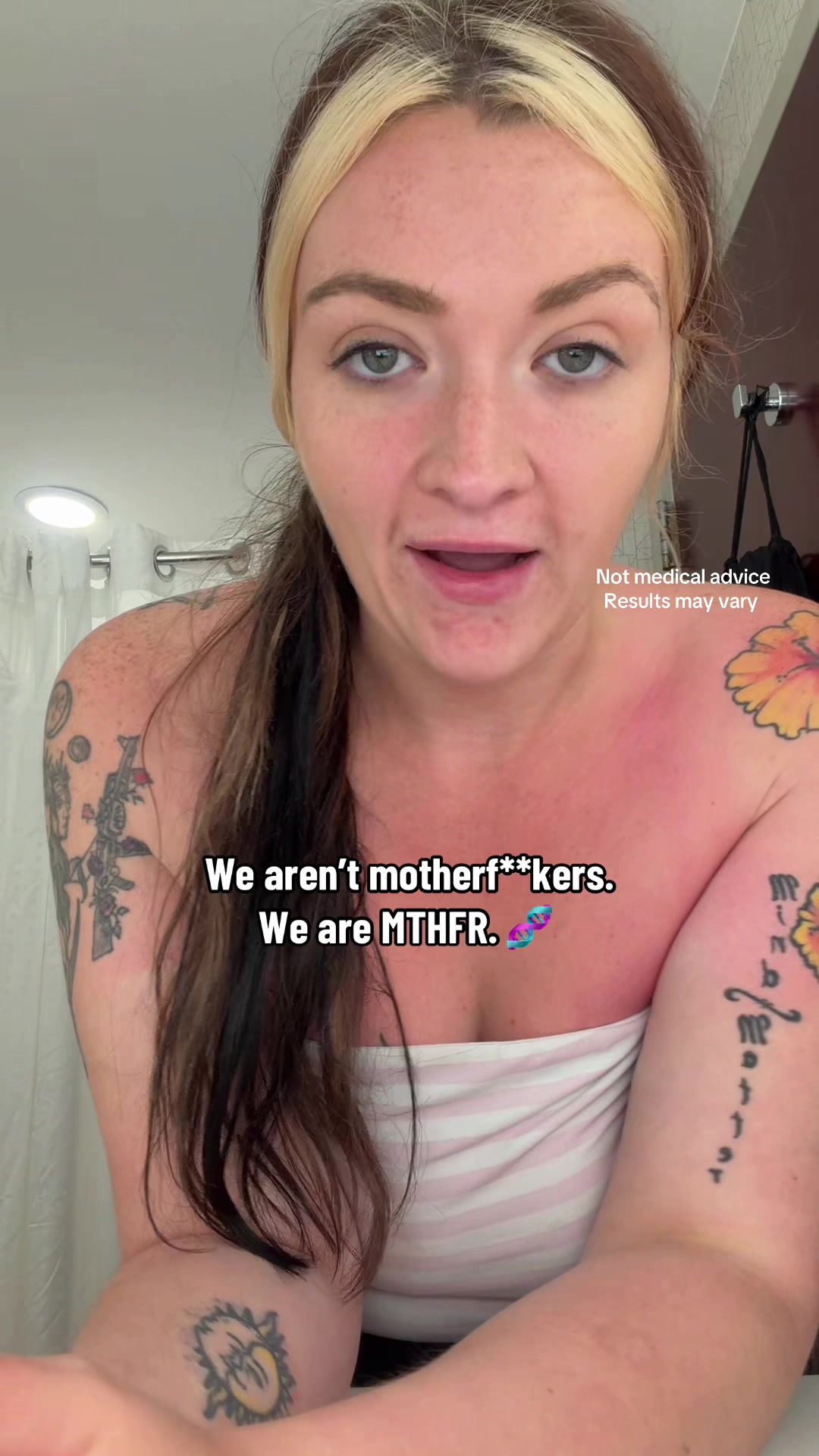 TikTok post by @sassysouthernmouf for Triquetra Health. Caption reads: MTHFR— what you need to know about the illusion....