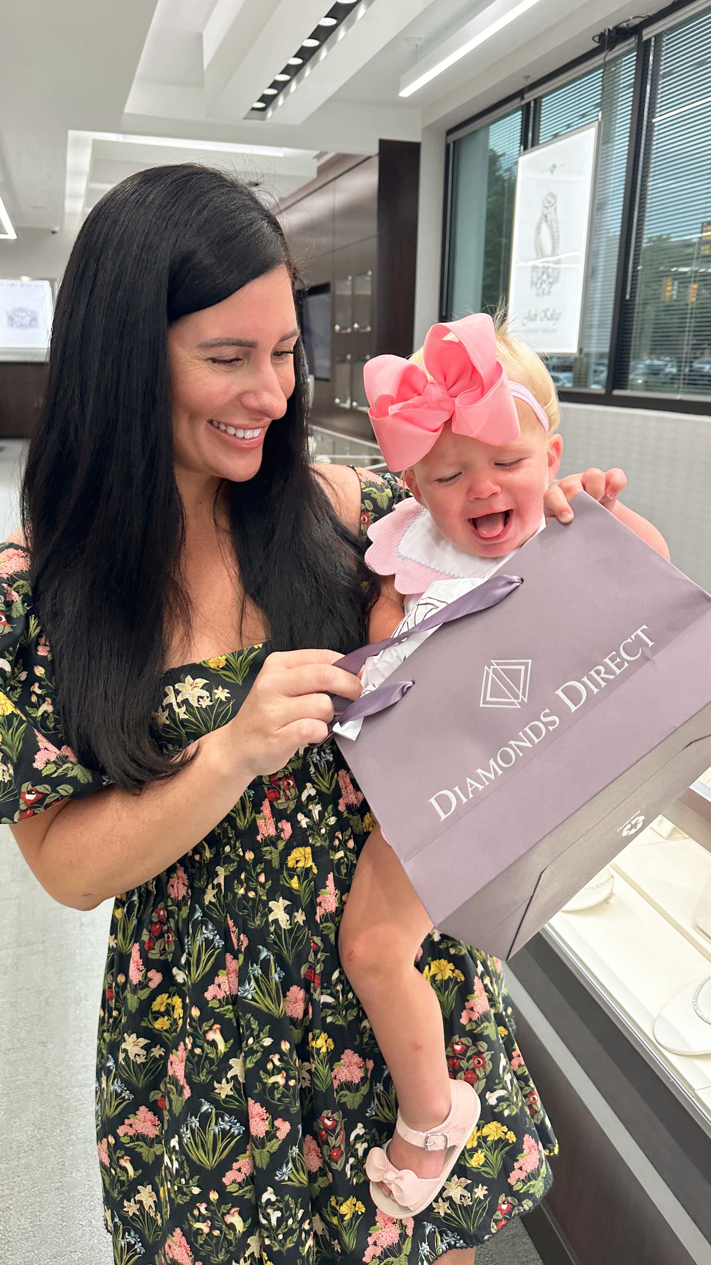 Instagram post by @lynleeposton for Diamonds Direct. Caption reads: GIVEAWAY CLOSED- winner announced on stories....