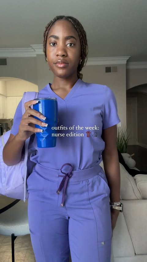 Instagram post by @jeanet.stephenson for DOLAN Scrubs. Caption reads: [...] 3rd & 4th scrubs: @shopdolanscrubs use my....