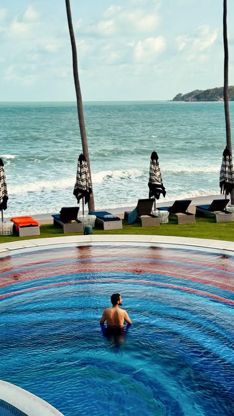 Instagram post by @food_travel_etc for Luxury Escapes. Caption reads: [...] more special! @hyattregencykohsamui....