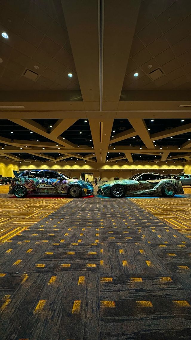 Instagram post by @theblackgt for Kalahari Resorts. Caption reads: the duo making waves at @kalahariresorts.....