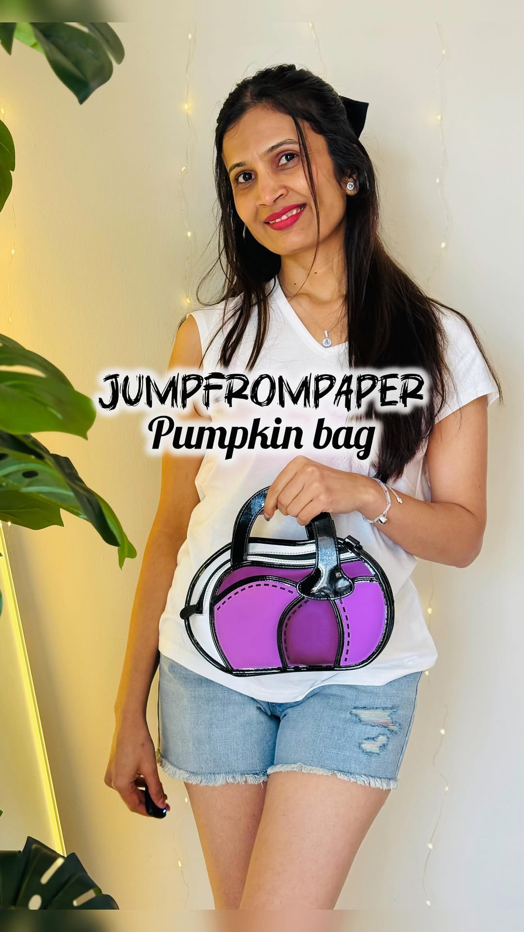 Instagram post by @swatighadwaje10 for JumpFromPaper. Caption reads: [...] is a brand-new bag.” 👜 

Bag @jumpfrompaper....