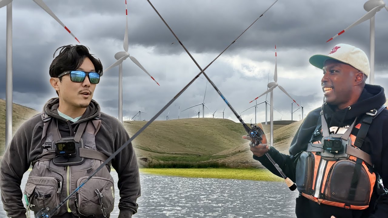 YouTube post by @GregBlanchardFishing for Deepersonar. Caption reads: Fishing mysterious pond in the hillside.