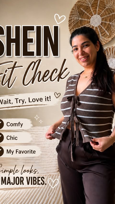 Instagram post by @meyserakca for Shein. Caption reads: SHEIN Fit Check Challenge! Search PZ5SB on [...].