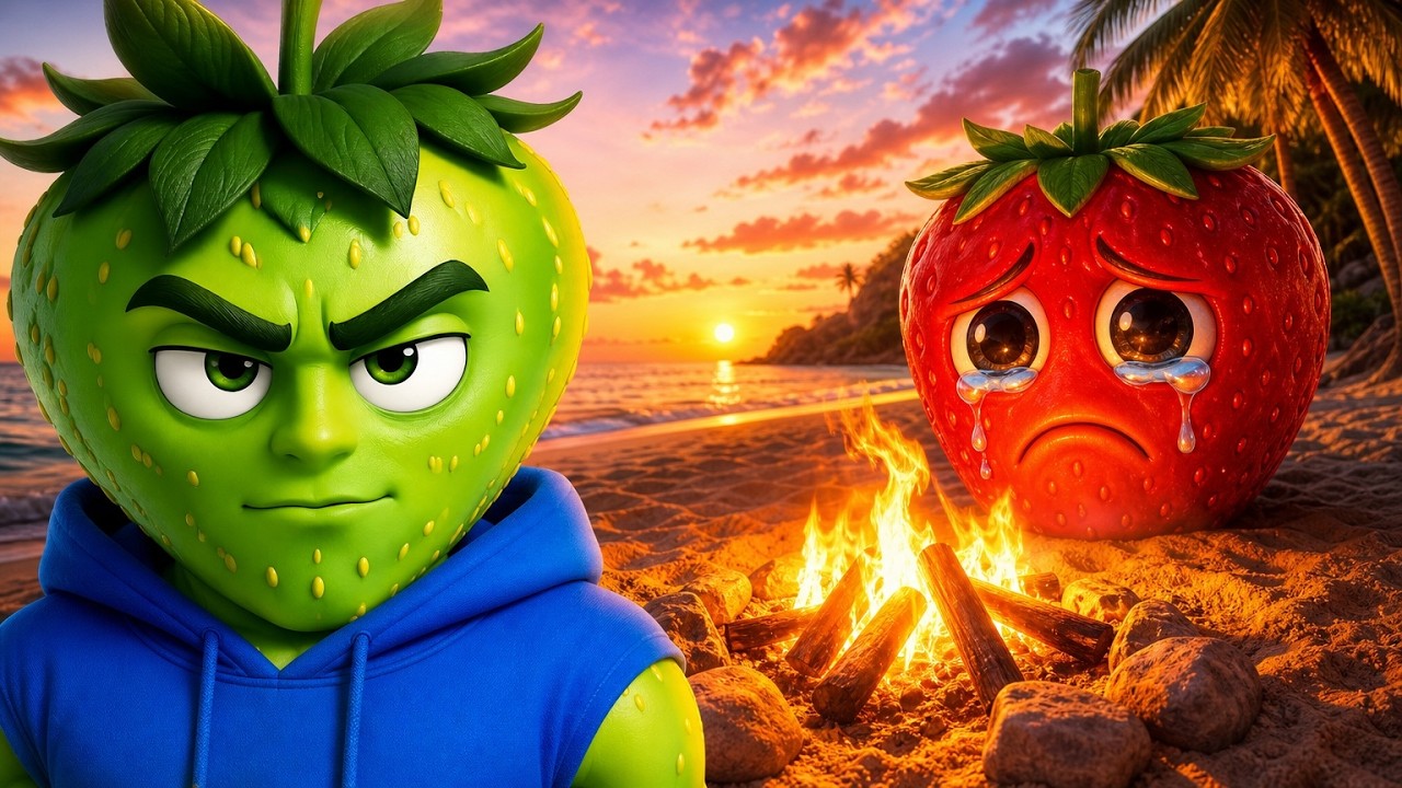 YouTube post by @PhareAway for Skywork AI. Caption reads: Why this video of crying fruits is destroying the....