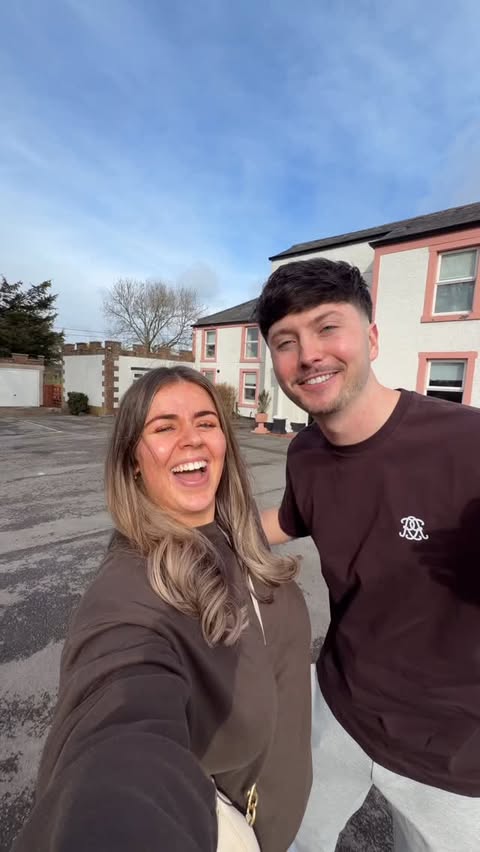 Instagram post by @nathanandgrace_ for Airbnb. Caption reads: [...] ✨🥳 @bigpinkhouse @airbnb (ad discounted....