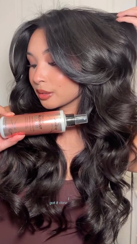 Instagram post by @jenikkafn for Joico. Caption reads: [...] it comes to dreamy at-home blowouts!....