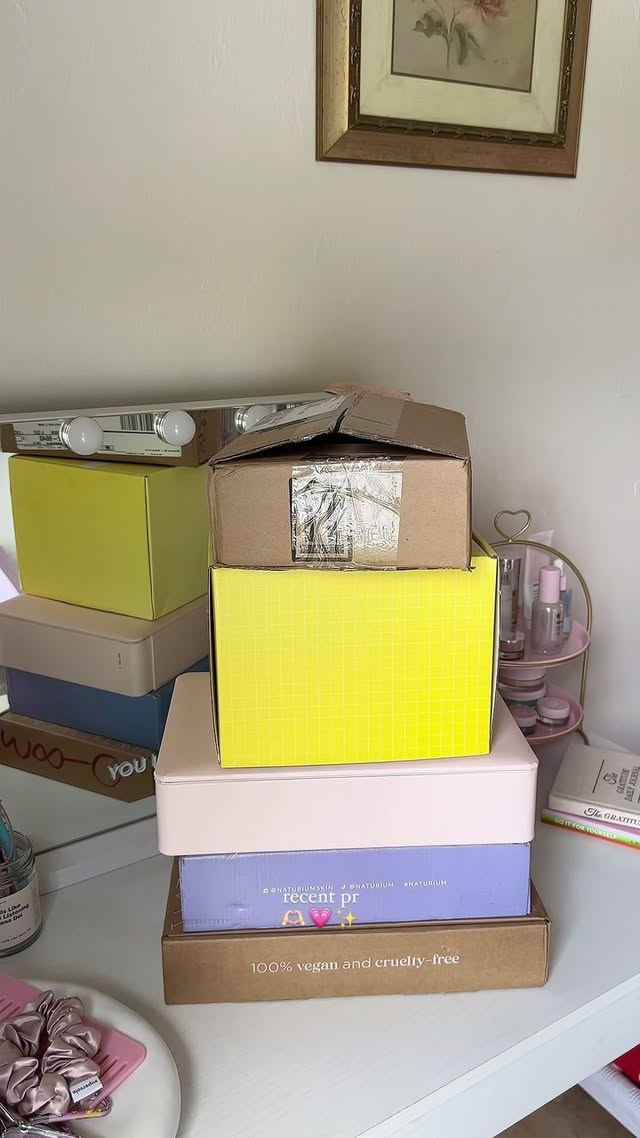 Instagram post by @natalieblairathome for eswbeauty. Caption reads: and forever grateful 🥹🫶🏻 @pacificabeauty....