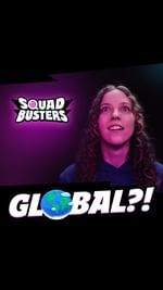 Instagram post by @paulabaguena for Supercell. Caption reads: [...] 🌎 #squadbusters #globallaunch #supercell.