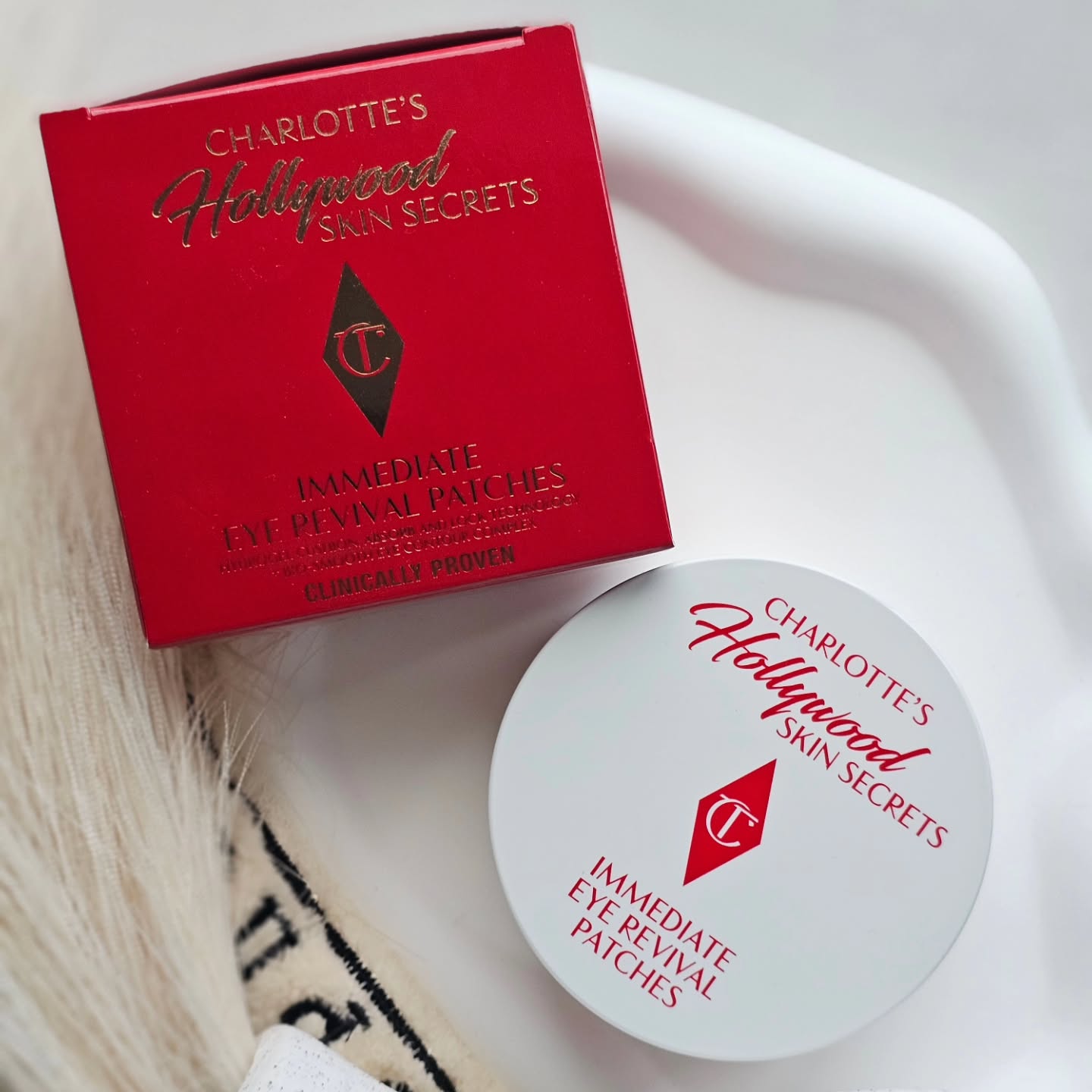 Instagram post by @thearchitectstochter for Influenster. Caption reads: AD I tried the @charlottetilbury Immediate Eye....