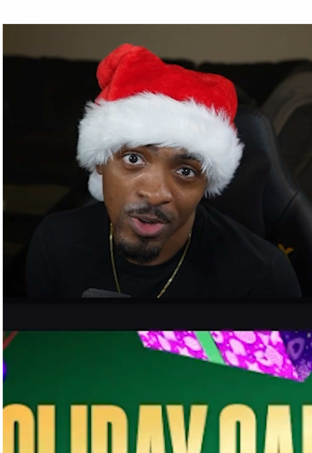 TikTok post by @micawave for Epic Games. Caption reads: Take advantage of the Epic Games Store Holiday....