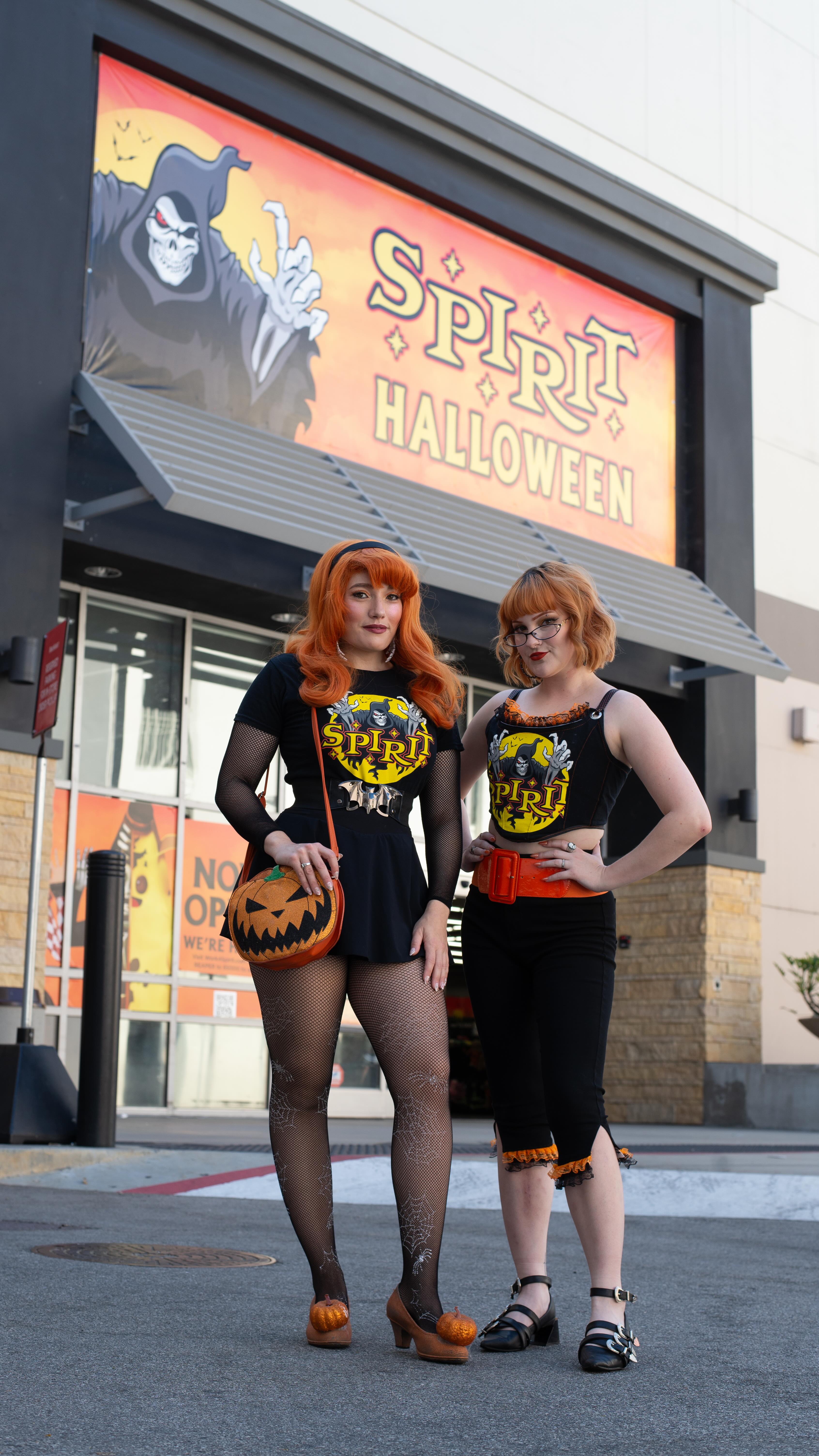 Instagram post by @reddd.sonja for Spirit Halloween. Caption reads: [...] with Spooky Friends....