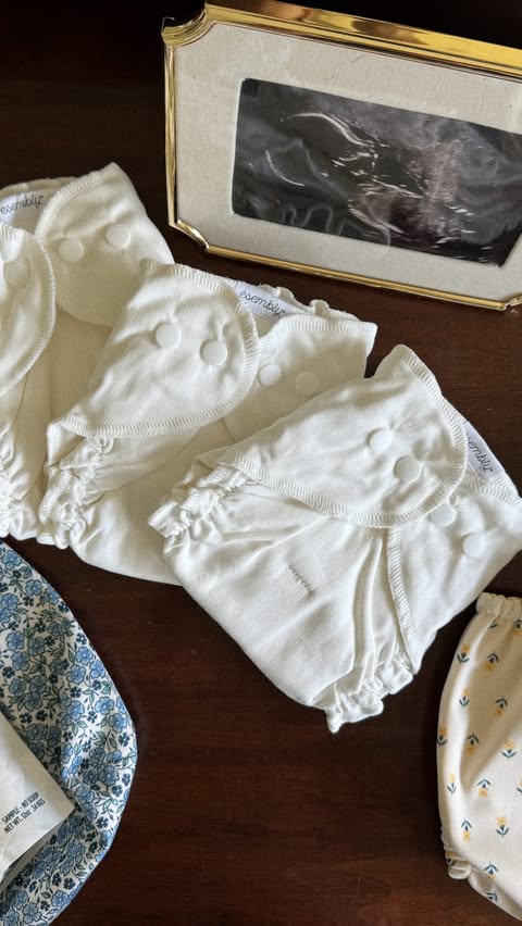 Instagram post by @madisonhaileyhall for Esembly. Caption reads: [...] like these adorable cloth diapers from....