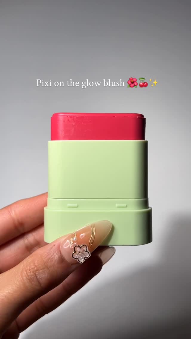 Instagram post by @sairasglam for Pixi Beauty. Caption reads: @pixibeauty On-the-glow blush 🌺

Shade: Ruby....