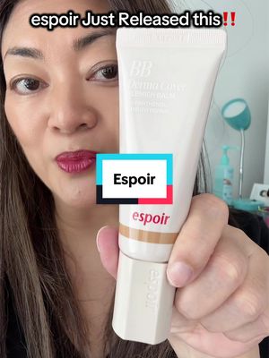 TikTok post by @sharonskincontent for Espoir USA. Caption reads: New launch by @espoir USA #espoirbbcream....