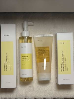 TikTok post by @kristina___bani for IUNIK. Caption reads: double cleansing >>> #iunikxyesstyle....
