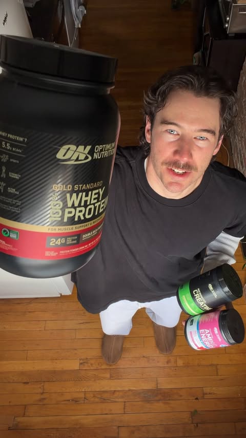 Instagram post by @concoyne for Optimum Nutrition. Caption reads: #OptimumNutritionPartner You don’t suck at....