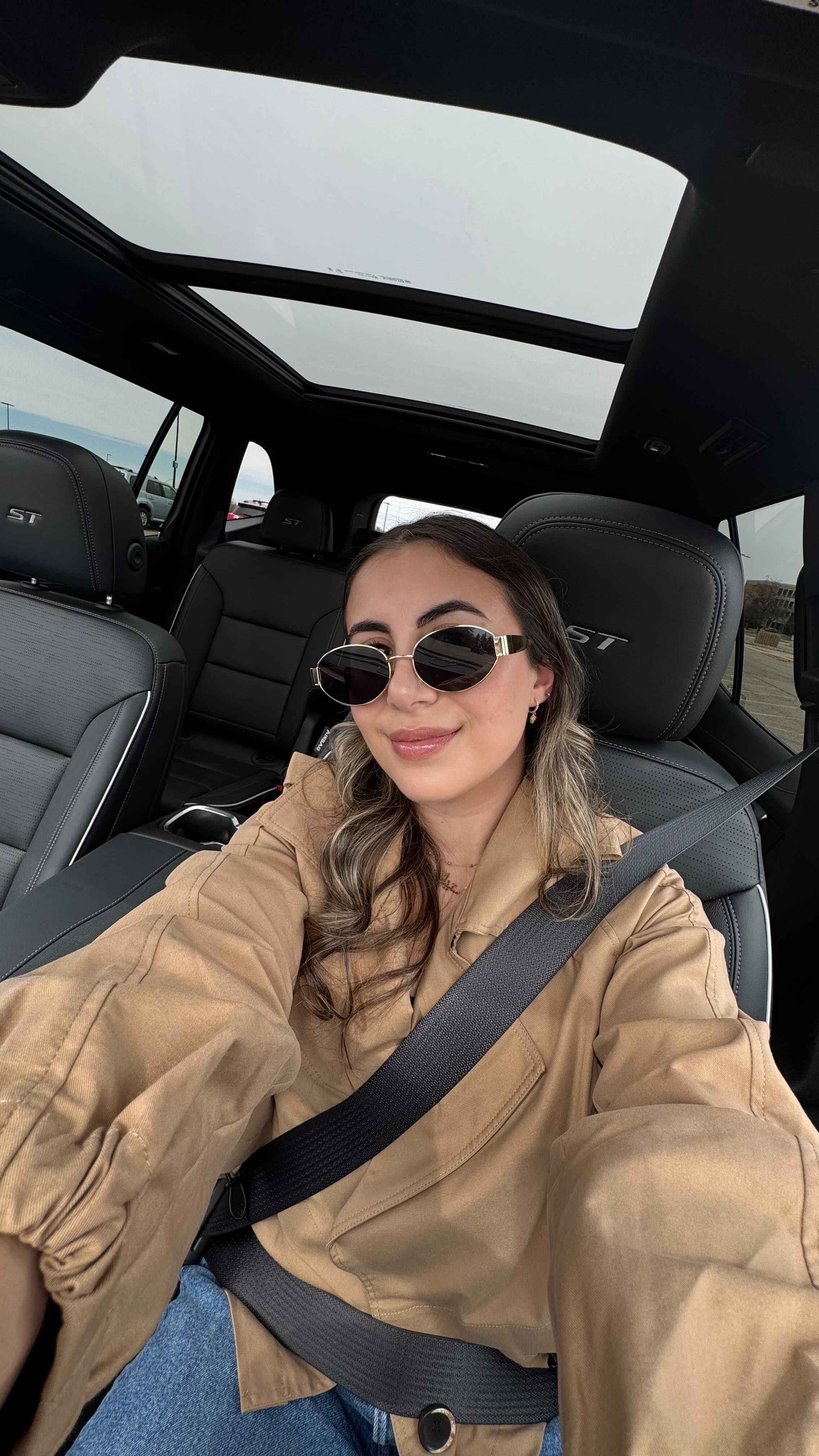 Instagram post by @stephhshamm for Buick. Caption reads: It’s giving luxury, space, and tech goals - the....