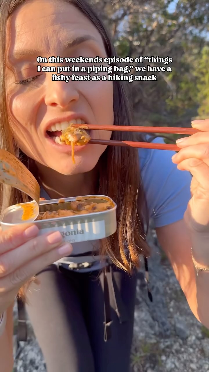 Instagram post by @bayw0lf for Patagonia Provisions. Caption reads: [...] @patagonia has a food line called....