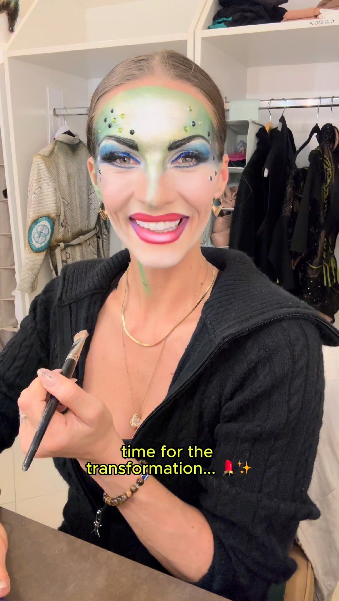 Instagram post by @vintilova_darya for Cirque Du Soleil. Caption reads: step into the life of artist, @vintilova_darya,....