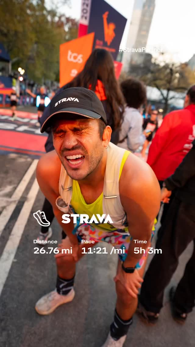 Instagram post by @ulyandernesto for Strava. Caption reads: Remind me never to do this again. @strava....