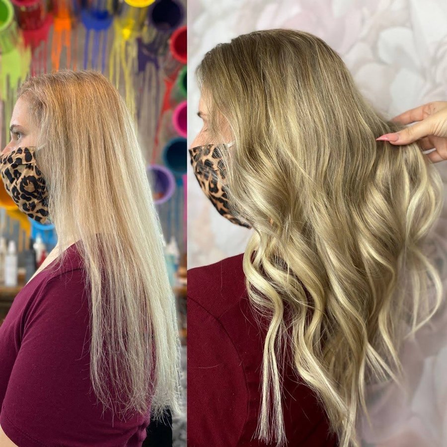 Instagram post by @geribleach for American Salon. Caption reads: 🌟💥 𝐅𝐫𝐨𝐦 𝐒𝐞𝐞-𝐓𝐡𝐫𝐨𝐮𝐠𝐡 𝐭𝐨 𝐒𝐡𝐨𝐰....