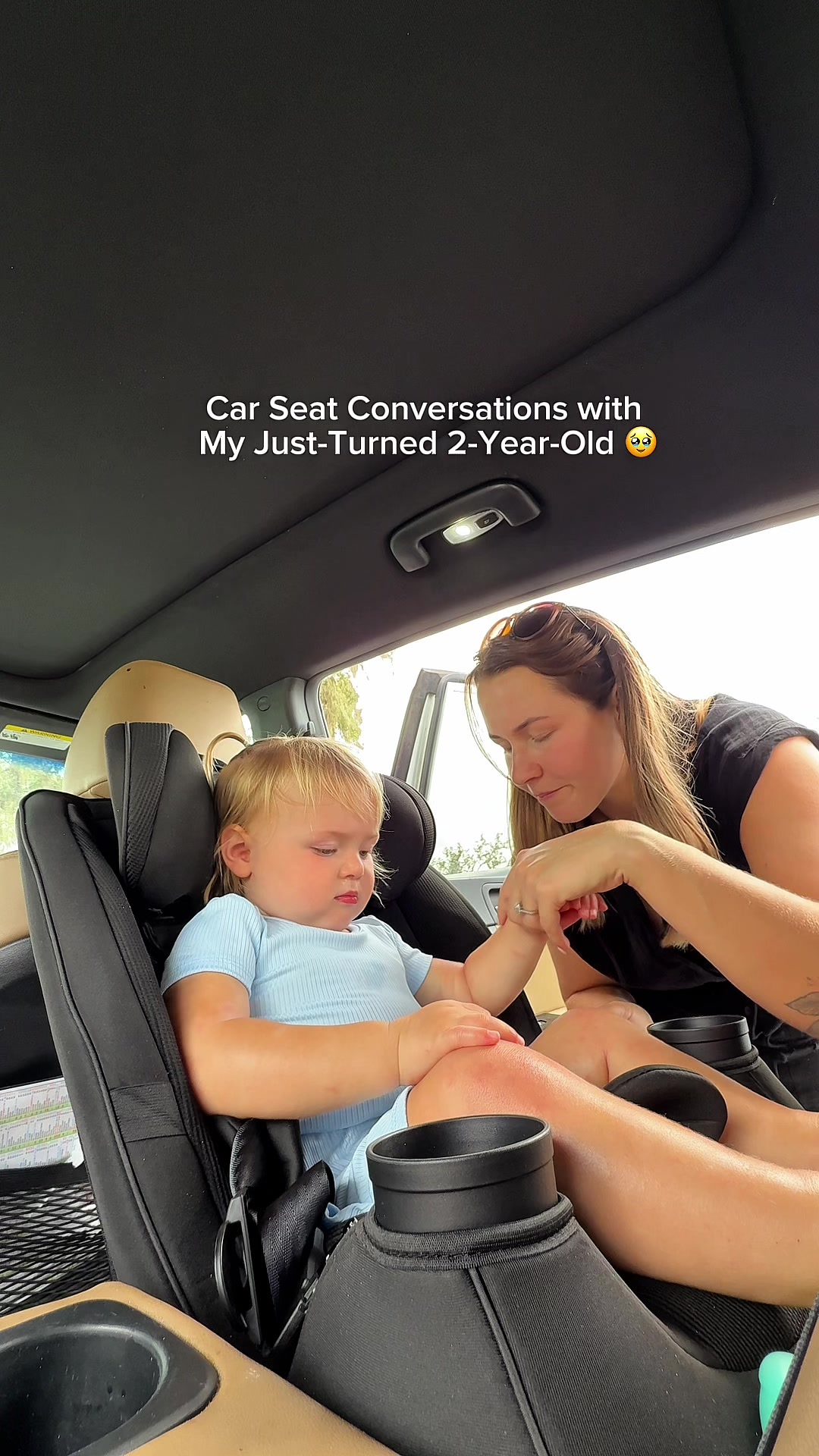 TikTok post by @sky.kellisa for Safety 1st. Caption reads: [...] new two year old 🥹 We’ve had the Safety 1st....