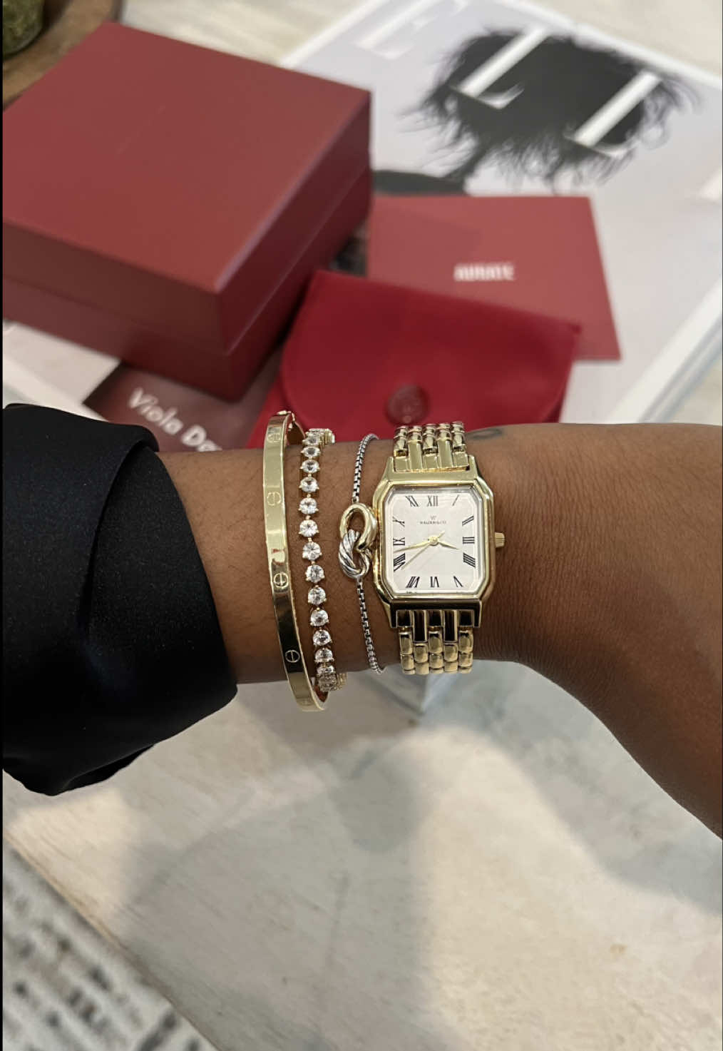 TikTok post by @jasmineberei for Aurate New York. Caption reads: [...] I’m obsessed with these pieces from @Aurate....