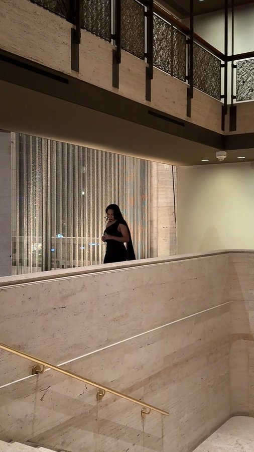 Instagram post by @imkarimedina for Moon Boot. Caption reads: Cozy girl.