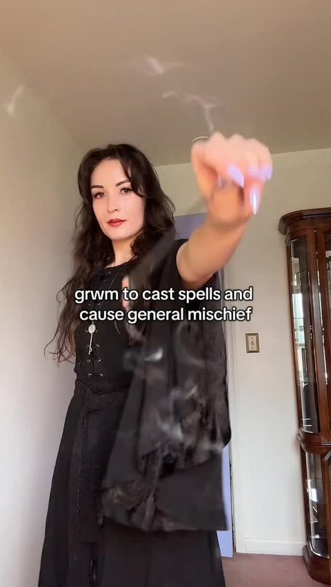 Instagram post by @instant_witch for HolyClothing. Caption reads: Felt cute might get burned at the stake later.....