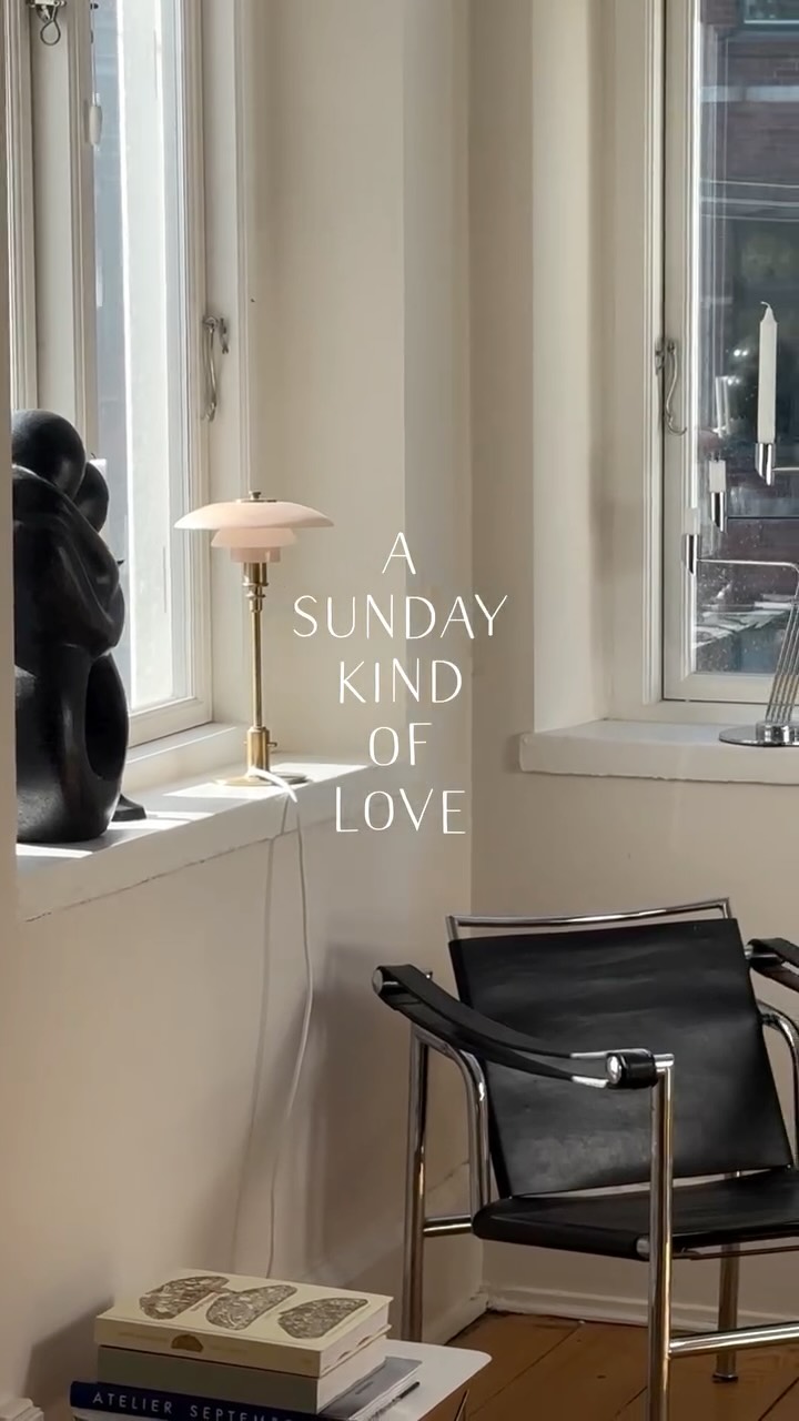 Instagram post by @fieulka for Louis Poulsen. Caption reads: A Sunday kind of love 🤍 
__ 
Advertisement tags....