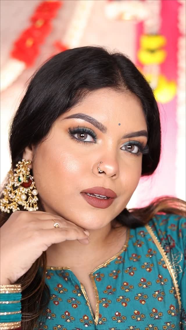 Instagram post by @sohiniichanda_15 for Mattlook Cosmetics. Caption reads: Ishqyaun Dhishqyaun 👀 ✨ Comment Link! ✨️ Amazon....